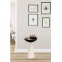 Chalice sidobord 56 cm - Vit/svart