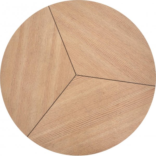 Table basse Polos 80 cm - Chne/noir