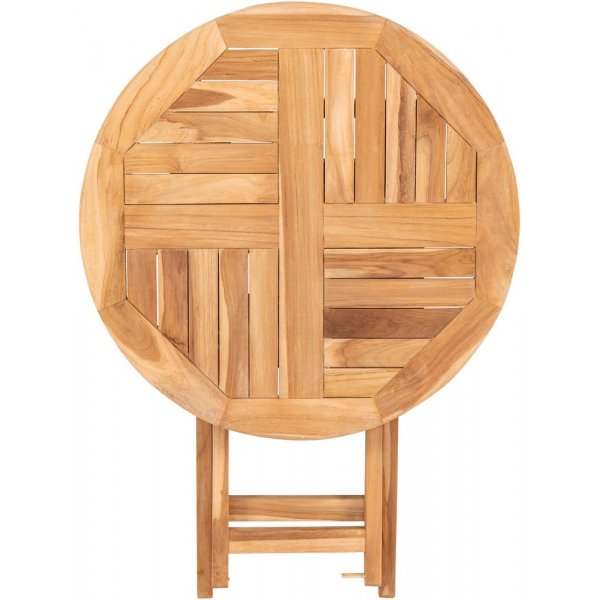 Balkongbord i teak Ø70 - Saltö + Textilrengöring för möbler Balkongbord i teak Ø70 - Saltö + Textilrengöring för möbler