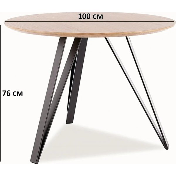 Table à manger Tetis Ø100 cm - Chêne Table à manger Tetis Ø100 cm - Chêne