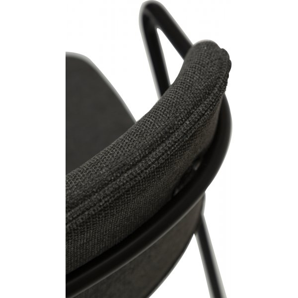 Chaise de salle à manger Zed - Tissu noir Chaise de salle à manger Zed - Tissu noir