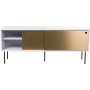 Volume mediabnk 132 cm - Vit/mssing
