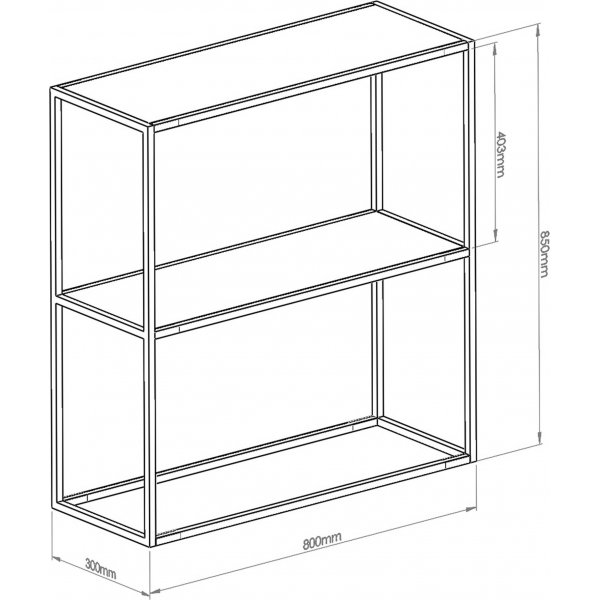 Console Berra 80 x 30 cm - Noir Console Berra 80 x 30 cm - Noir