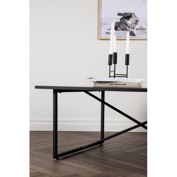 Table basse Pryor 110 x 70 cm - Noir