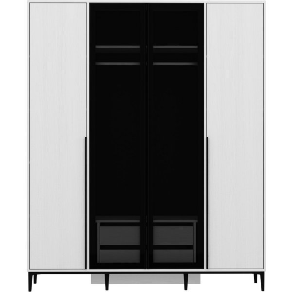 Armoire élévatrice 180 x 52 x 218 cm - Blanc Armoire élévatrice 180 x 52 x 218 cm - Blanc