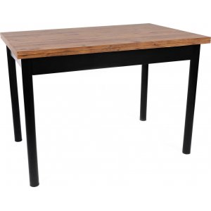 Table  manger Polo 110-170 x 75 cm - Noyer/noir