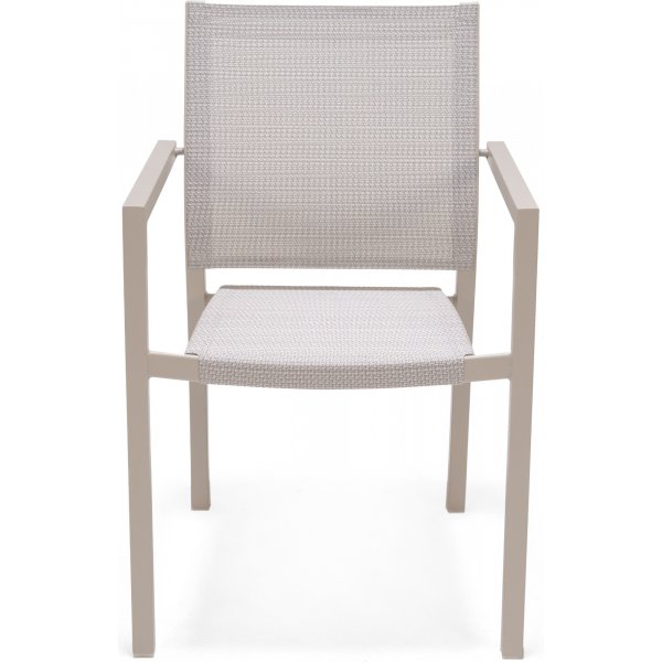Urbanite matgrupp med matbord 160 cm och 4 st stapelbara matstolar - Beige Urbanite matgrupp med matbord 160 cm och 4 st stapelbara matstolar - Beige