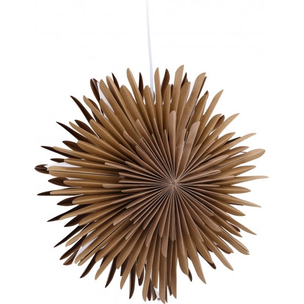 Slen adventsstjrna 35 cm - Brun