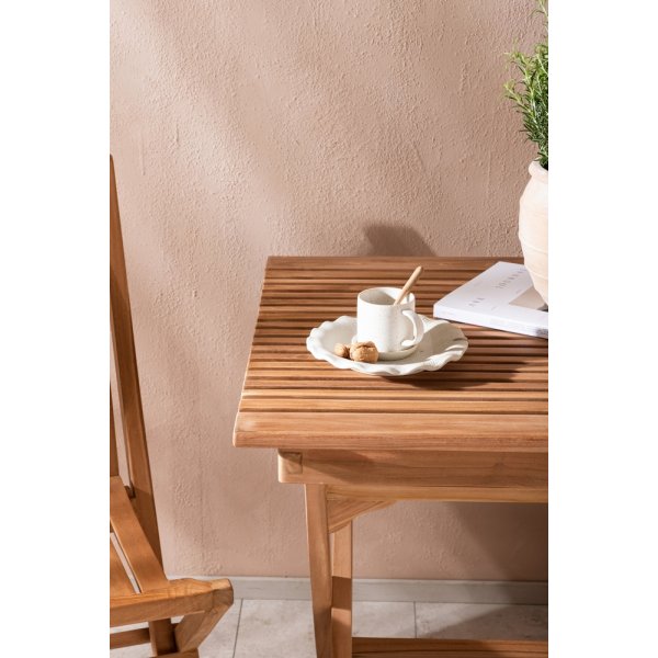 Ghana utematgrupp med 2 st Ghana stolar - Teak