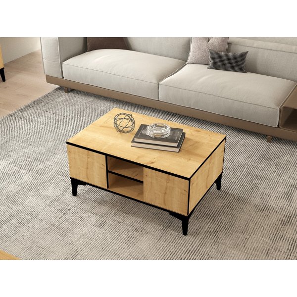 Table basse Ece - Chêne saphir/noir Table basse Ece - Chêne saphir/noir