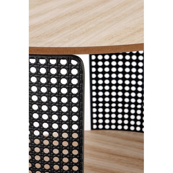 Table basse Trafica 41 cm - Beige/noir