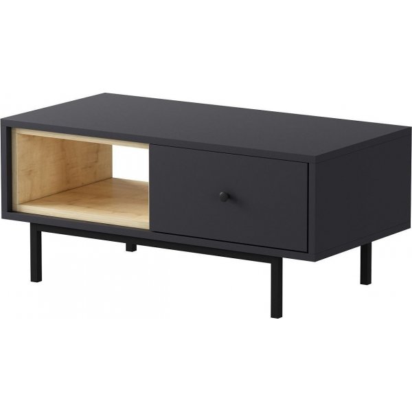 Naturel soffbord 90 x 45 cm - Antracit Naturel soffbord 90 x 45 cm - Antracit