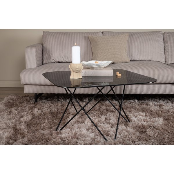 Michel soffbord 80 x 80 cm - Svart