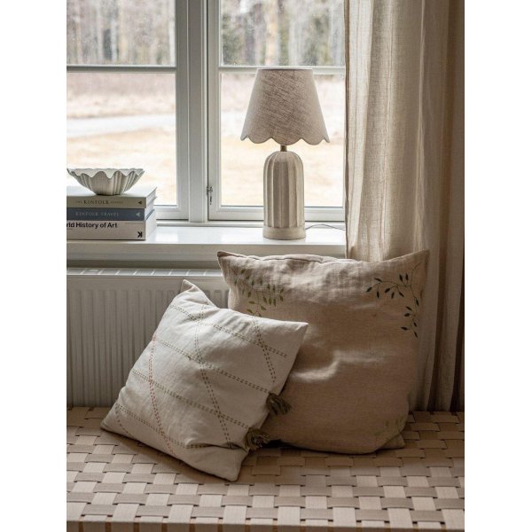 Lampe de table Haley / Beige - 50 cm