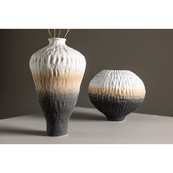 Vase Pane 16 x 29 cm - Beige/Gris/Blanc Vase Pane 16 x 29 cm - Beige/Gris/Blanc