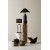 Pied de lampe tige - Noir - 47 cm