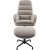 Manitoba recliner med fotpall - Taupe