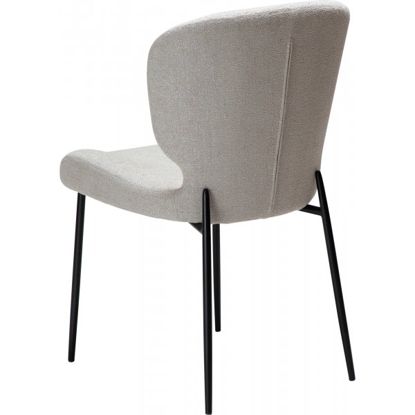 Chaise de salle à manger Glory - Cachemire bouclé/noir Chaise de salle à manger Glory - Cachemire bouclé/noir