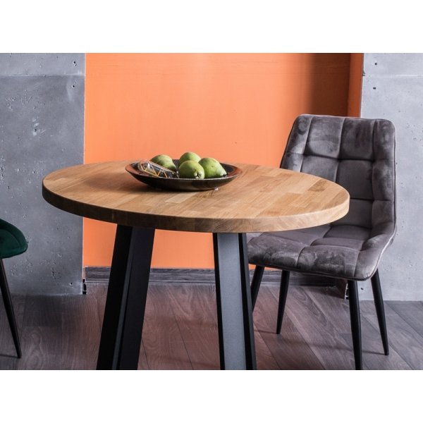 Table  manger Vasco 80 cm - Stratifi chne