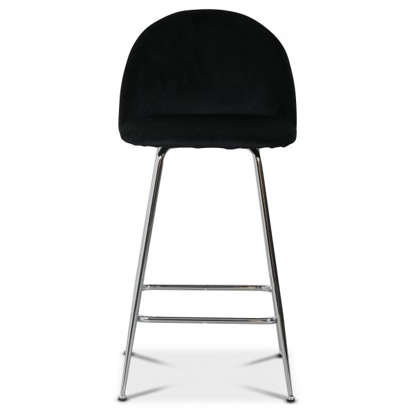 Art Velvet barstol - Svart sammet / Krom + Fläckborttagare för möbler Art Velvet barstol - Svart sammet / Krom + Fläckborttagare för möbler