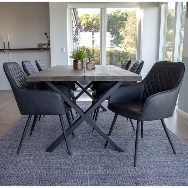 Montpellier Matbord - Rökt ek - 200x95x75 Montpellier Matbord - Rökt ek - 200x95x75