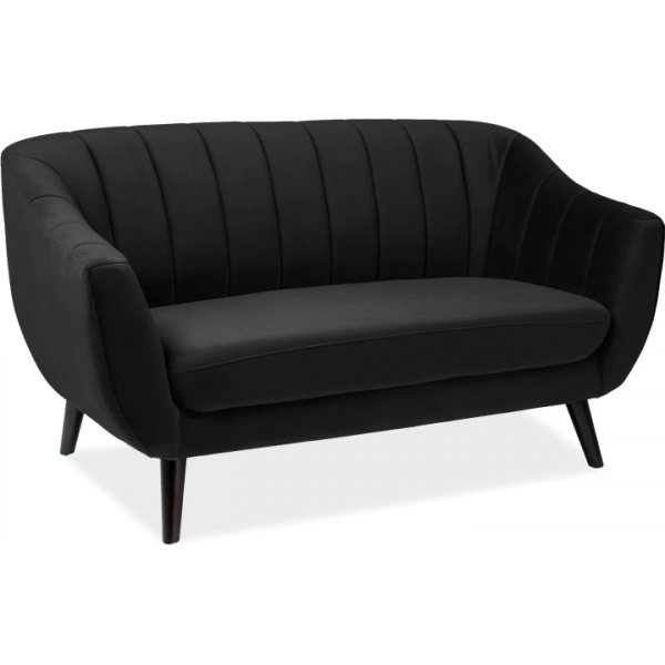 Rollo 2- sits soffa - Svart sammet