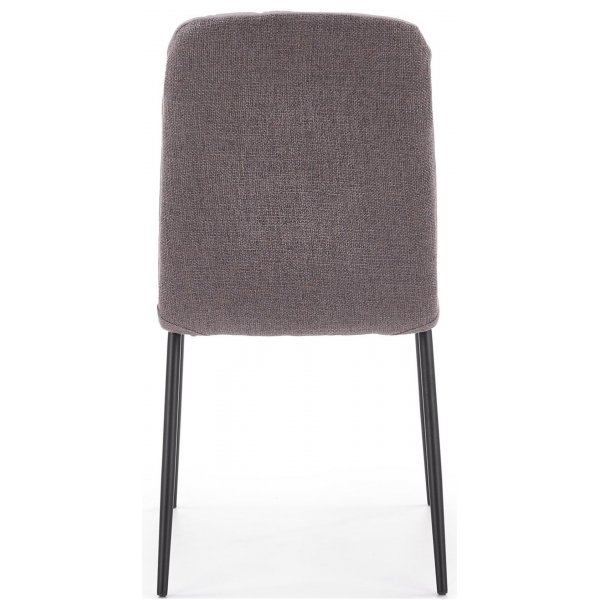 Lois matstol - Grå/svart (PU|Tyg) Lois matstol - Grå/svart (PU|Tyg)