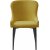 Chaise de salle  manger Boss en tissu boucl jaune