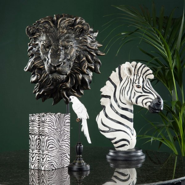 Väggdekoration Lejon - Brun/guld Väggdekoration Lejon - Brun/guld