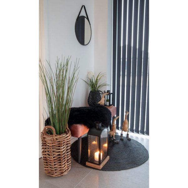 Miroir Trapani - Noir - Ø38 Miroir Trapani - Noir - Ø38