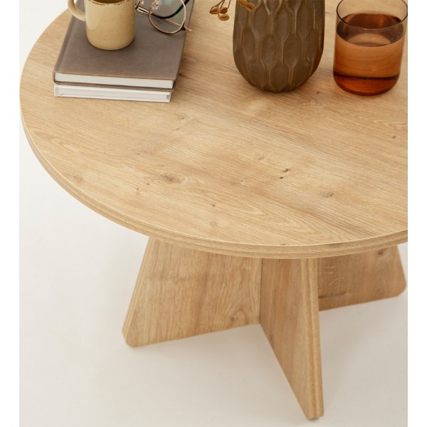 Table basse champignon Ø60 cm - Chêne saphir Table basse champignon Ø60 cm - Chêne saphir