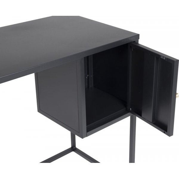 Torsnäs svart skrivbord med låda Torsnäs svart skrivbord med låda