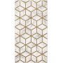 Diamond Cube Guld - 80x150 cm