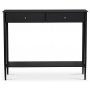 Flash konsolbord 100 x 31 cm - Svart / Mssing