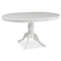 Matbord frlngningsbart 106-141 cm vit + Mbeltassar
