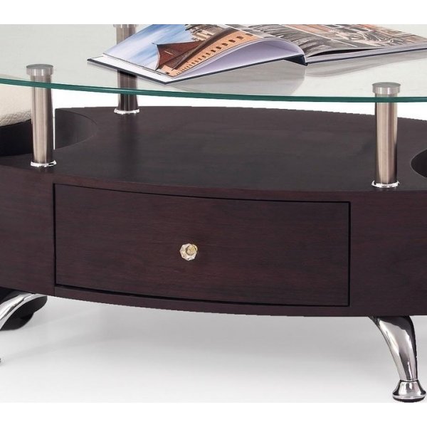 Meeting soffbord med sittpallar 120 x 65 cm - Wenge