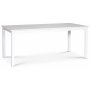 Milla matgrupp; matbord 180x90 cm med 6 st gra Crocket matstolar