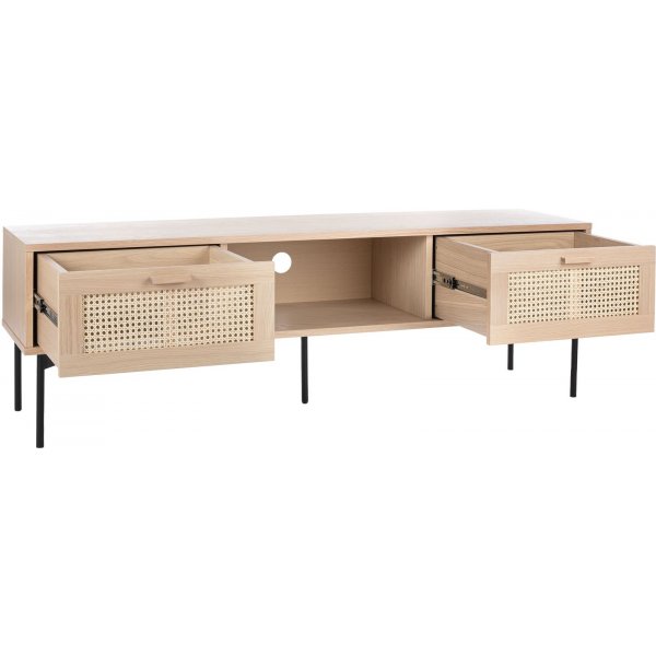 Raffels Tv-bnk - Vitpigmenterad ekfaner