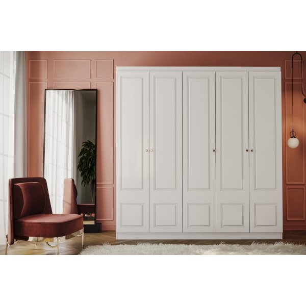 Armoire Inci 175 x 50 x 182 cm - Blanc Armoire Inci 175 x 50 x 182 cm - Blanc