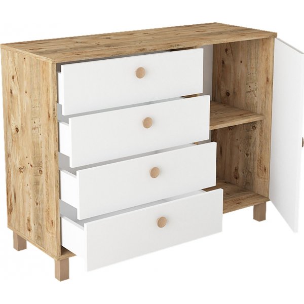 Vilamo byrå 81 - Furu/vit Vilamo byrå 81 - Furu/vit