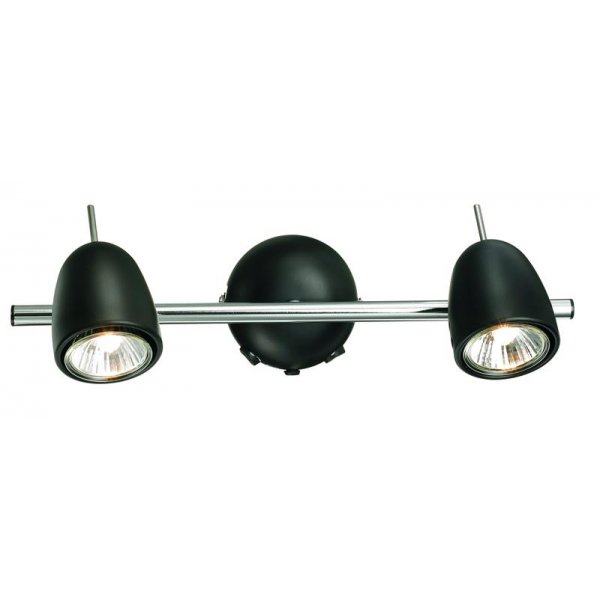 Tobo Vgglampa 2 - Krom/Svart