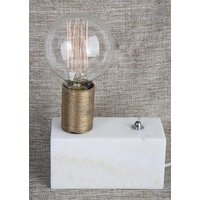 Dakar bordslampa - Vit marmor / Mässing Dakar bordslampa - Vit marmor / Mässing
