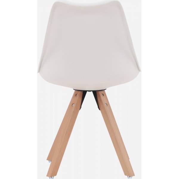 Chaise de salle  manger Zeno - Naturel/blanc