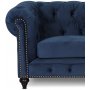 Chesterfield Montgomery 2-sits soffa - Bl sammet