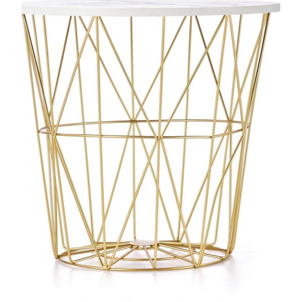 Soffbord marmor / guld Ø42 cm Soffbord marmor / guld Ø42 cm