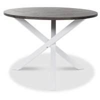 Skagen runt matbord - Vit/brun Skagen runt matbord - Vit/brun