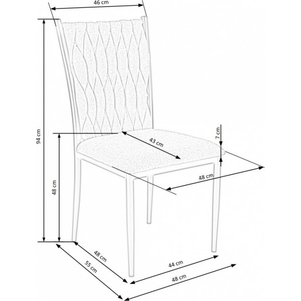 Chaise de salle à manger Cadeira 436 - Bleu Chaise de salle à manger Cadeira 436 - Bleu