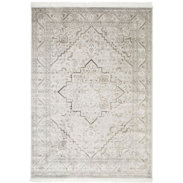 Viskosmatta Casablanca Kashan - Silver