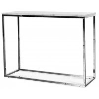 Eminent konsolbord 100 x 35 cm - Vit marmor / Krom Eminent konsolbord 100 x 35 cm - Vit marmor / Krom
