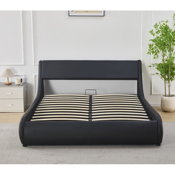 Sngram svart konstlder 160 x 200 cm